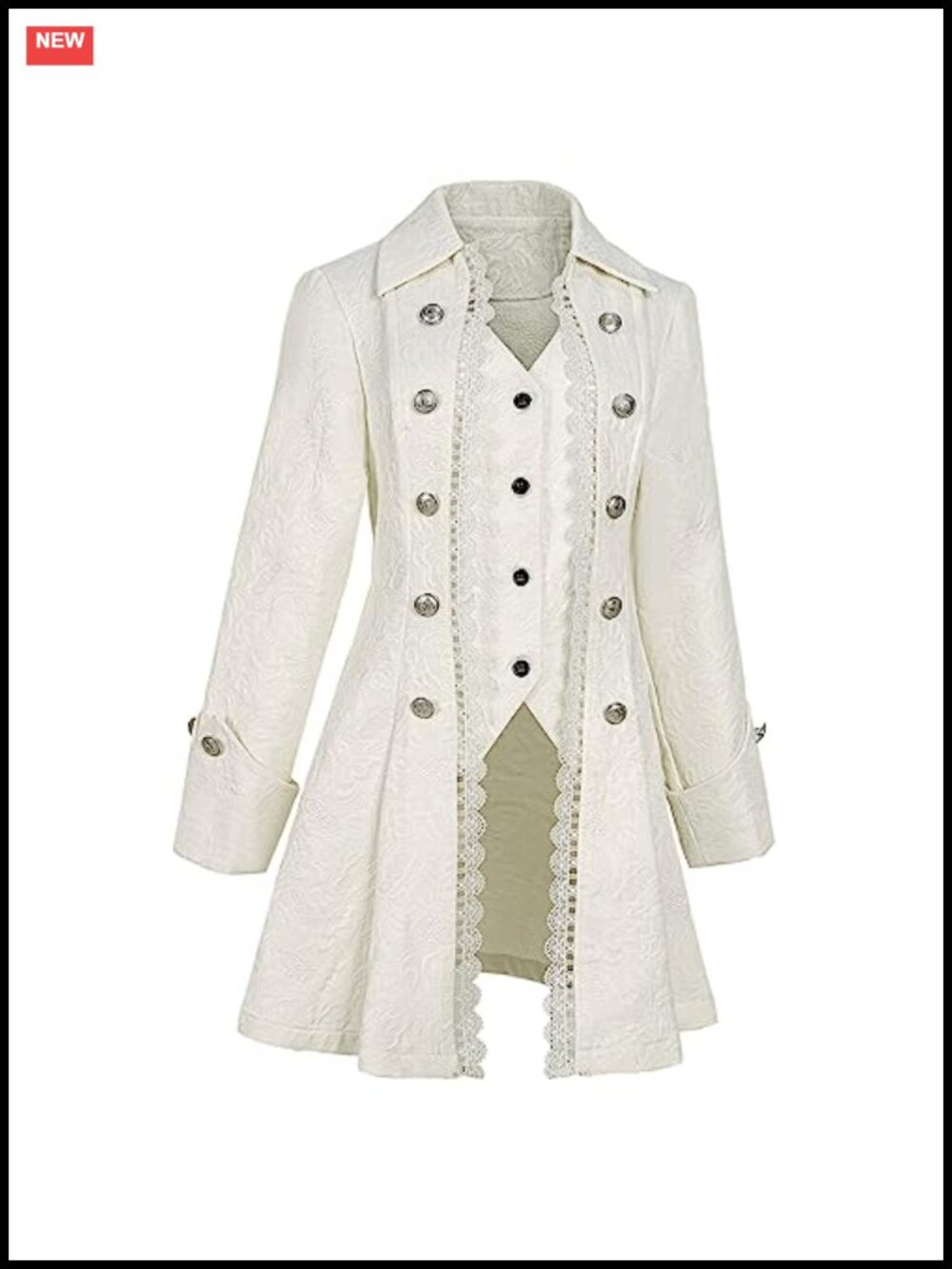 Steampunk Jacket Medieval Gothic Tailcoat Pirate Costume